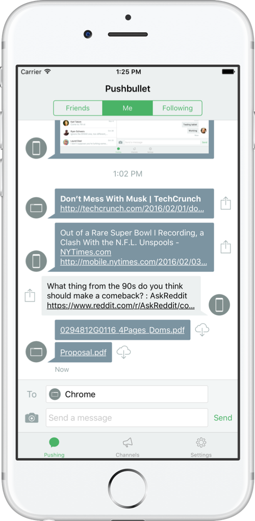 pushbullet alternative iphone