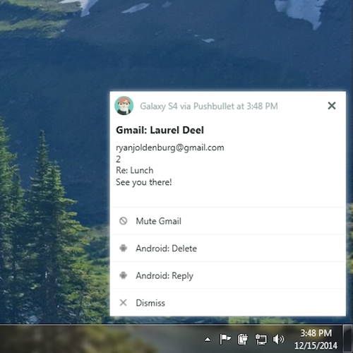 pushbullet app for windows 10