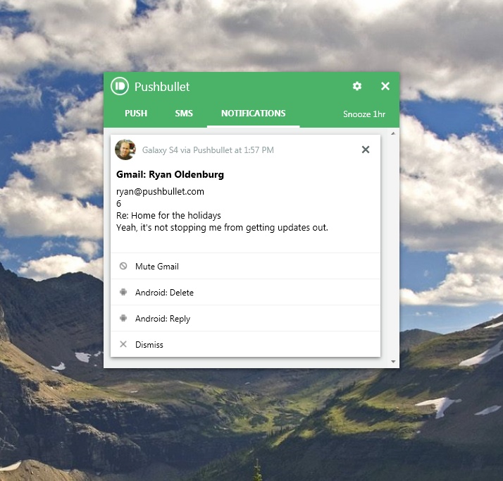 Pushbullet instal the new for windows